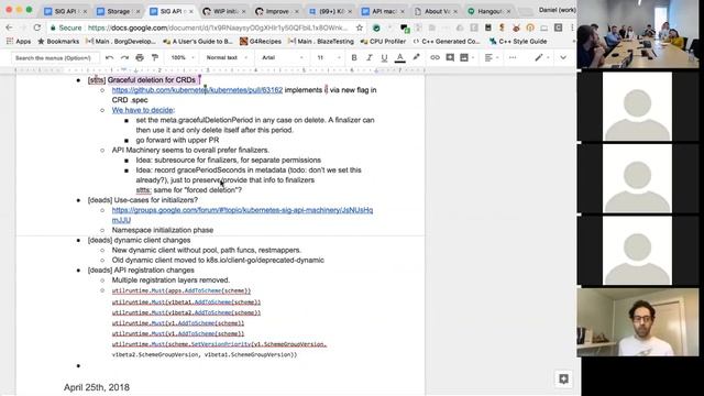 Kubernetes SIG API Machinery 20180509 смотреть онлайн