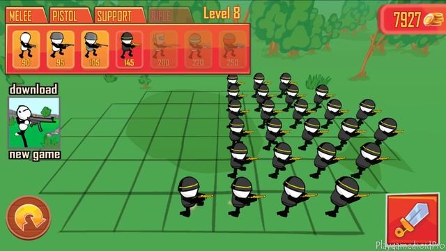 STICKMAN GUN BATTLE SIMULATOR - Walkthrough Gameplay Part 1 - INTRO (iOS Android) смотреть онлайн