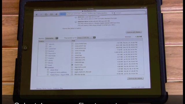 Restore your backed up files on iPad смотреть онлайн