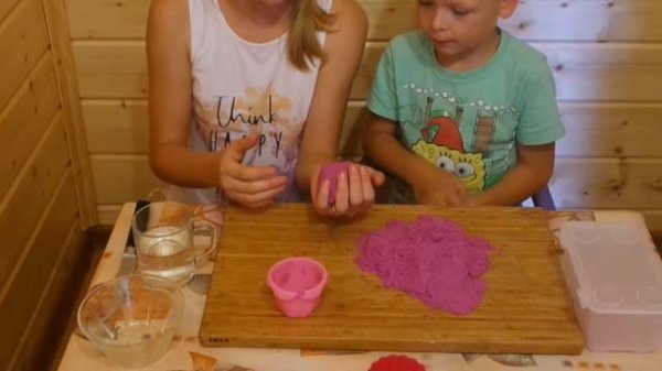 КИНЕТИЧЕСКИЙ ПЕСОК!!!!!!//РЕЖЕМ ПЕСОК??//Boy Dima Show