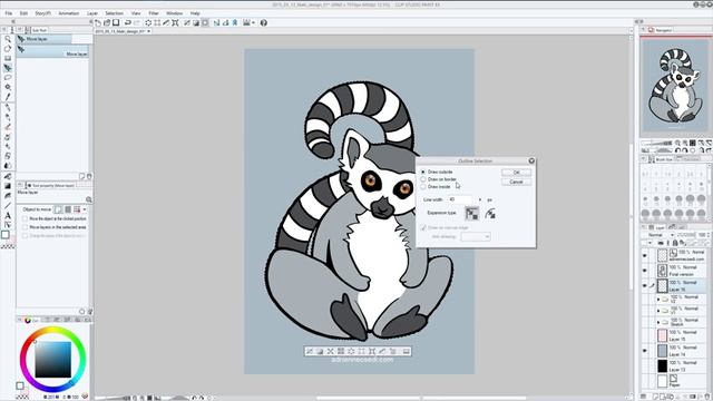 How To Add White Outline To Your Drawing | Clip Studio Paint Tutorial (Manga Studio 5 Tutorial) смотреть онлайн