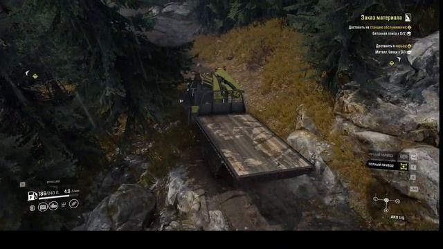 SnowsRunner. Смитвиллская дамба. Заказ материала смотреть онлайн