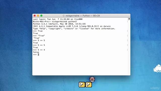 Python Basic types - Boolean operators смотреть онлайн