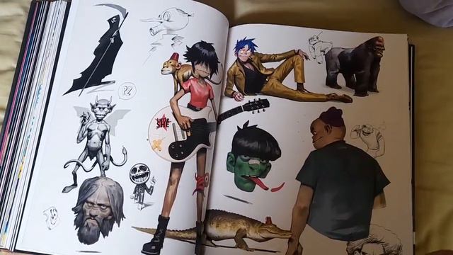 The Gorillaz Art Book Flipthrough.