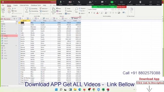 How can Learn MS Access Database in Hindi Call +91 8802579388 смотреть онлайн