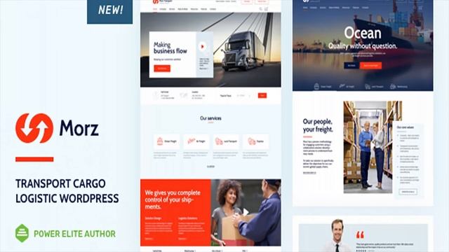 Morz - Transport Cargo Logistic WordPress | Themeforest Website Templates and Themes смотреть онлайн