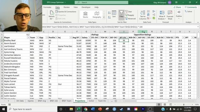 How to Optimize Your Daily Fantasy Sports Lineups Using Excel смотреть онлайн