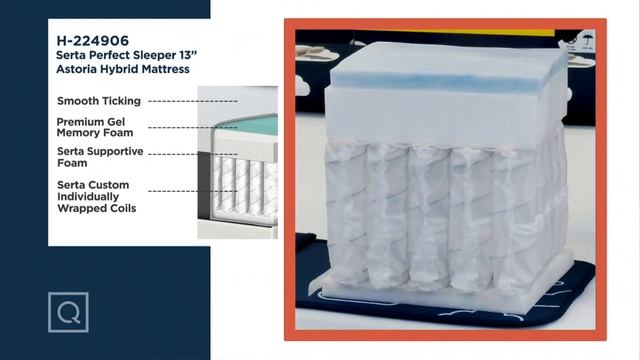 Serta Perfect Sleeper 13" Astoria Hybrid Mattress on QVC смотреть онлайн