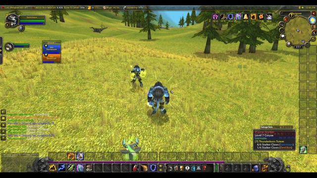 WoW Burning Crusade Shaman Cow and Druid (wife) playing as Cow People смотреть онлайн