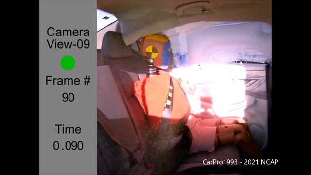 2020-2021 Subaru Legacy NHTSA MDB Side Crash Test смотреть онлайн