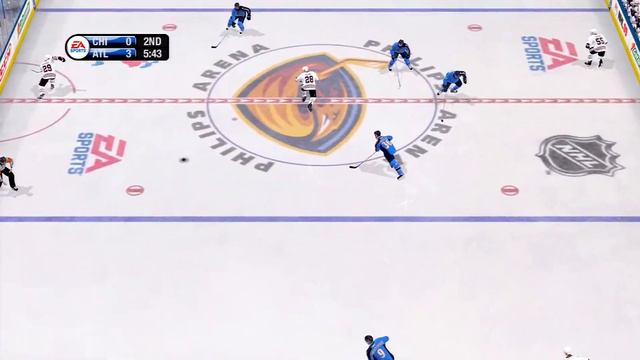 NHL 09 Gameplay Atlanta Thrashers vs Chicago Blackhawks смотреть онлайн