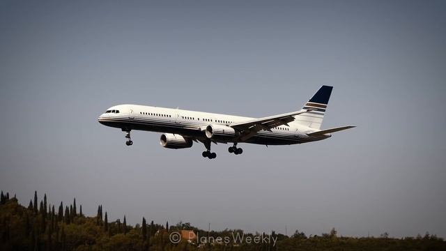 Bouncy Landing! Privilege Style Boeing 757 in Dubrovnik Airport смотреть онлайн