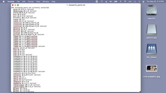 Macports Viewing Installed Ports смотреть онлайн