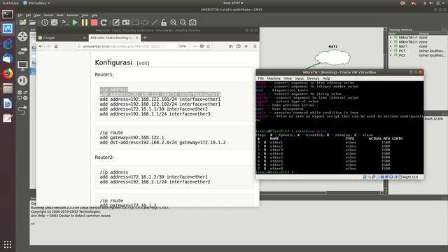 20191212 GNS3 mikrotik statik routing смотреть онлайн