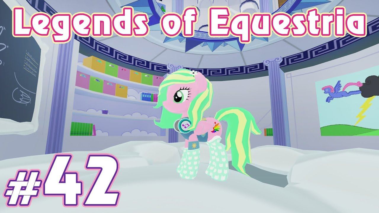 Школа пегасов, уборка зимы за земную команду - Legends of Equestria - #42 смотреть онлайн