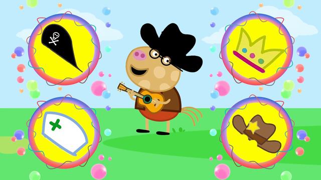 Help piggy page and friends choose the right color hat. смотреть онлайн