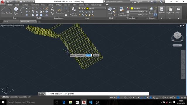 cad how to create complete 3D Bifurcated staircase @ErMukhtarAnsari @autocad смотреть онлайн