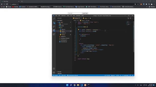 React Js | Todo List in 5 minute!! смотреть онлайн