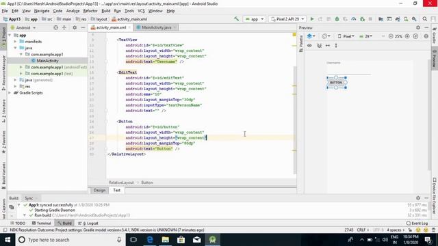How to show Toast message in Android Studio | How to add Text, Edit Text box and button in your App смотреть онлайн