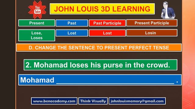 5th STD Eng Grammar - Term 2 - D. Change to Present Perfect Tense - TNPSC = Samacheer Kalvi смотреть онлайн