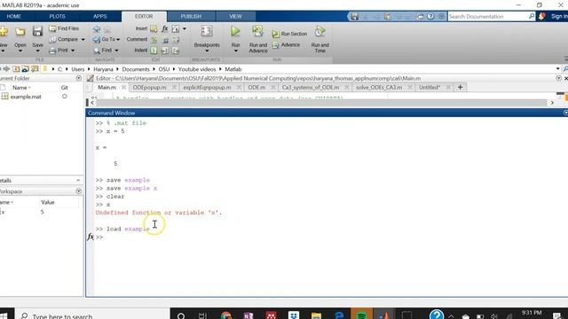 How to use a mat file in MATLAB смотреть онлайн