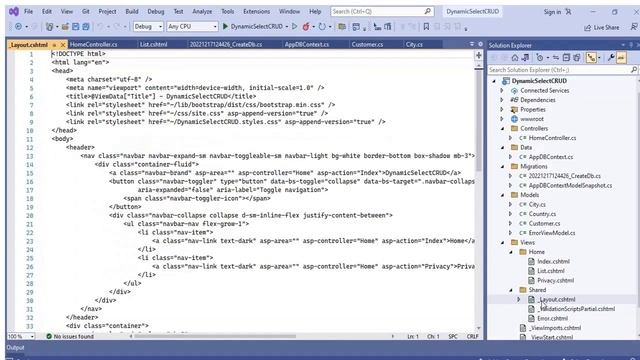 Dynamic Cascading Select List CRUD ASP .NET Core 6 смотреть онлайн