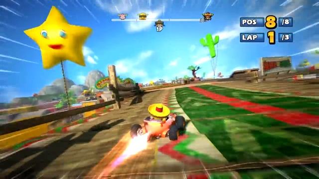 Sonic & Sega All-Stars Racing - All All-Star Moves (PS3) смотреть онлайн