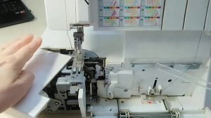 Заправка нитей, программа 02, коверлок Pfaff 4852?