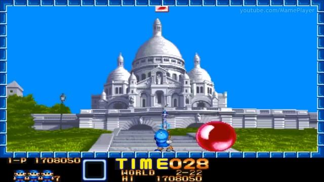Super Pang (Tour Mode) 1990 Mitchell Mame Retro Arcade Games смотреть онлайн