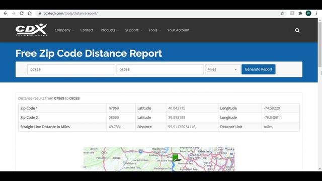 Free Web Based Mapping Tool For Zip Code Driving Distance