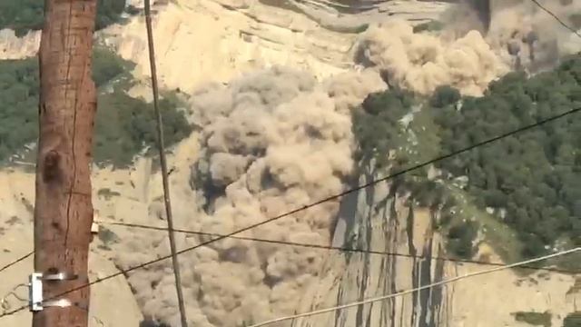 Обвал горы в Дагестане