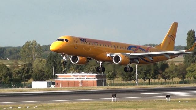 SARATOV LIVERY Lot Embraer 190 SP-LNO Landing Brussels BRU смотреть онлайн