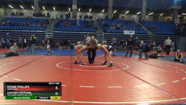 Middle School 87 Stone Phillips Unattched Vs Hayden McPhail The Grind Wrestling Club смотреть онлайн