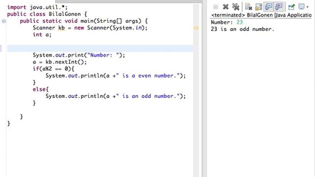 Java Lesson 24 - while loop exercise: determine if odd or even number смотреть онлайн