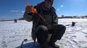 Ловля рыбы на гирлянду зимой Закрытие сезона 2018