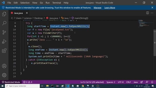Java vs Python : Writing 1000000 lines (Speed test) смотреть онлайн