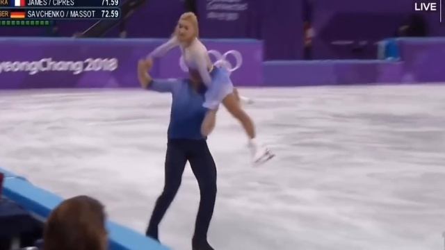 Savchenko Massot 2018 Pyeongchang FS NBC смотреть онлайн