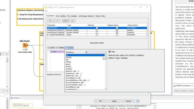 Column Expressions Node смотреть онлайн