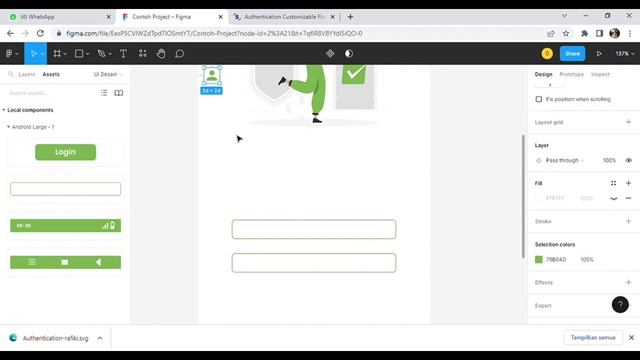 Part 1 - Tutorial Design Mockup Tampilan Login Di Figma (Mobile App) смотреть онлайн