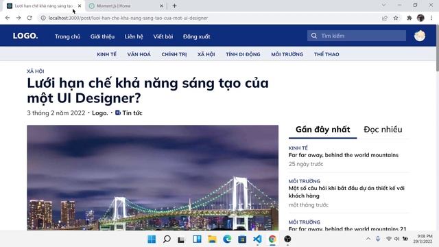 Cách hiển thị ngày giờ sang Tiếng Việt trong Reactjs | Momentjs смотреть онлайн