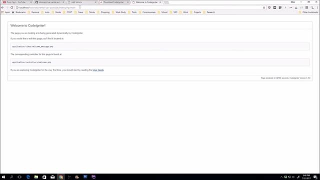 2. PHP & CodeIgniter - Seting up CodeIgniter смотреть онлайн
