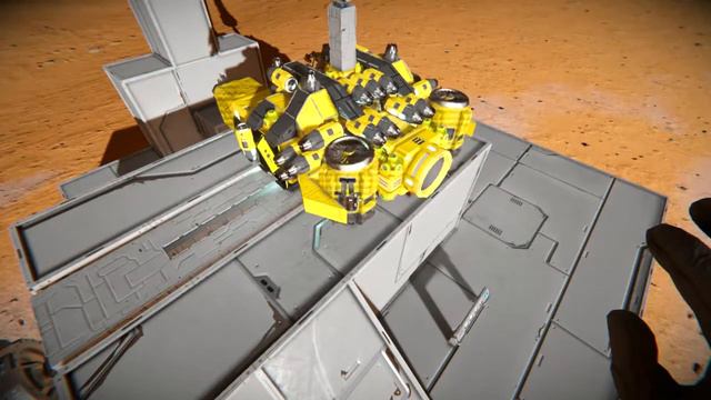 Space Engineers Welder Line + Filling + Projector On Rotor On Pistons
