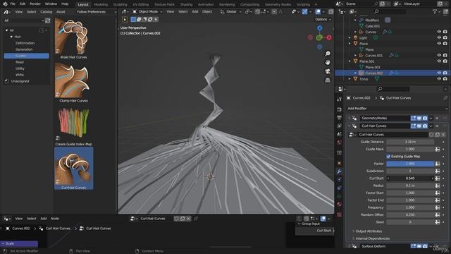 229 - Curl Hair Curves