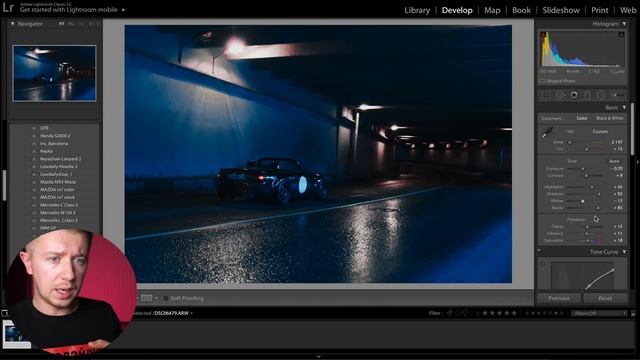 Обработка фотографии в Lightroom и Photoshop - Mazda MX-5 Miata. смотреть онлайн