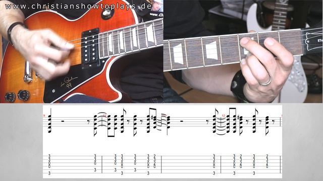 ★ACDC - YOU SHOOK ME ALL NIGHT LONG Gitarren Tutorial/Lesson + Tabs/Chords смотреть онлайн