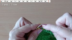 Изысканный ажурный узор.  Как его вязать по кругу