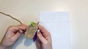 Овальная деталь для игрушки крючком