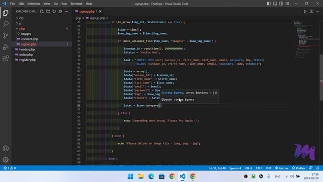 Project | Chat App | JavaScript Ajax & PHP | Part 4 смотреть онлайн