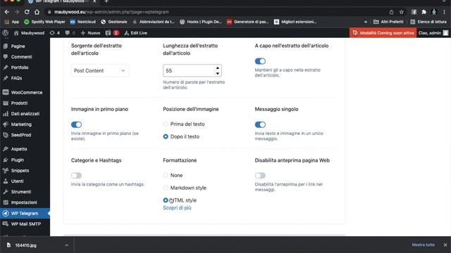 Collega wordpress e woocommerce ad un canale Telegram смотреть онлайн