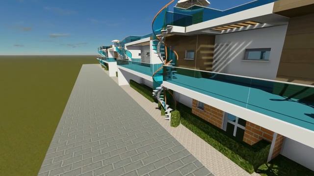 Современный комплекс таунхаусов смотреть онлайн